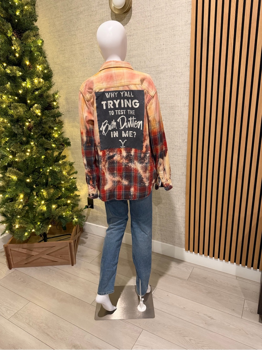Graphic flannel handmade
